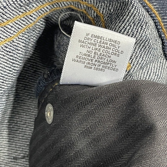 Carmar LF Women’s Size 24 Dark Blue Non-Stretch Denim Low Rise Baggy Jeans NWT - Picture 8 of 12